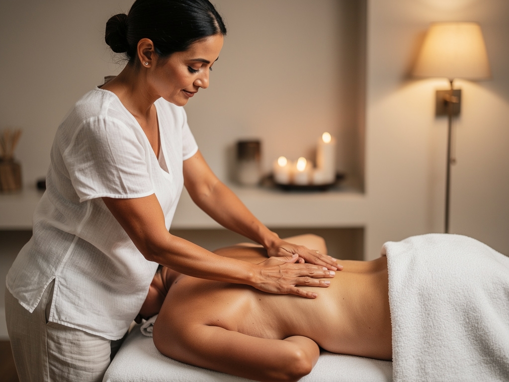 Massage thérapeutique ciblé sur les zones de tension du dos